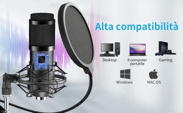 Комплект конденсаторного USB-микрофона LifeBee NX4