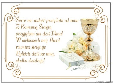 Naklejki na Ciastka Komunijne wz.1 - 20 szt