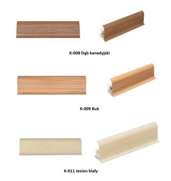 НАПОЛЬНЫЙ ПЛИНТУС С ЛАСТИКОМ 60 мм цвета