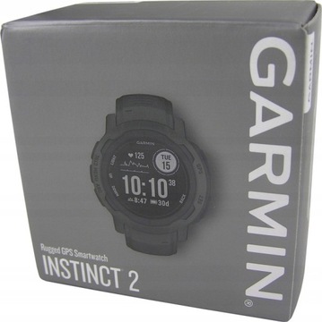 SMARTWATCH GARMIN INSTINCT 2 ZEGAREK SPORTOWY GPS 10ATM GRAFITOWY