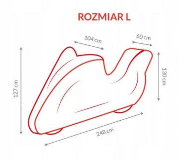 Pokrowiec Plandeka na motocykl z kufrem PRODUKT PL