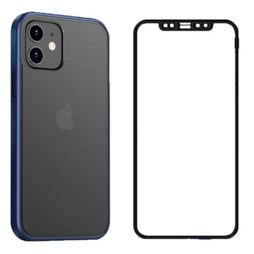 ETUI REZCH ARMOR SLIM MAT+SZKŁO9D DO IPHONE 13 PRO