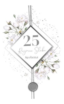 KARNET ROCZNICA ŚLUBU 25 LUX-73