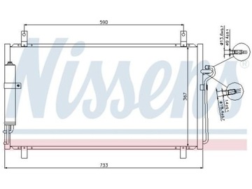 KONDENZÁTOR KLIMATIZACE NISSAN 350 Z 3.5 02-09