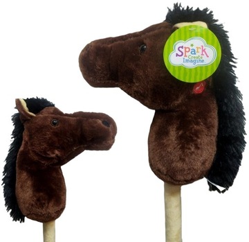 GŁOWA KONIA na KIJU HOBBY HORSE PLUSZOWY DŹWIĘK