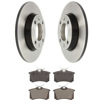 TARCZE + KLOCKI TYŁ PEUGEOT 307 1007 PARTNER 247mm