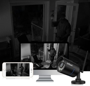 2X KAMERA ZEWNĘTRZNA MONITORING 1080 HD IP66 WIFI