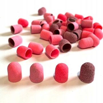 10 абразивных подушечек CAPS для ножей для педикюра с резиновой основой 16 мм 120