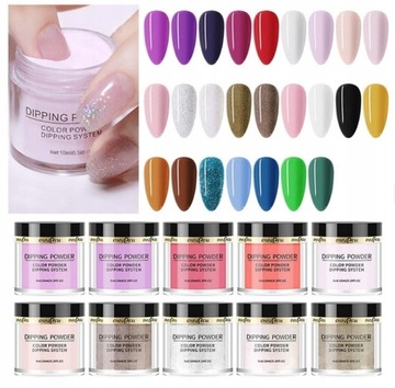 Dipping powder ZESTAW DO MANICURE TYTANOWY6Pcs