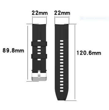 Pasek silikonowy uniwersalny 22mm z TELESKOPAMI