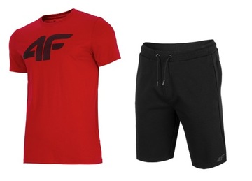 4F ZESTAW MĘSKI T-SHIRT SPODENKI KOMPLET
