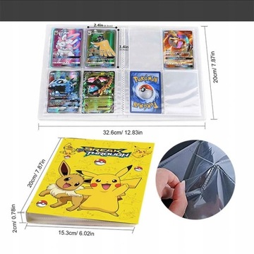 Альбом для карточек покемонов, 240 карточек, кармашки