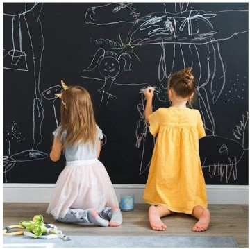 ДОСКА ДЕТСКАЯ САМОКЛЕЯЩАЯСЯ НА НАСТЕНЕ НАБОР 200х45 + МЕЛ