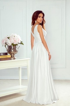 ПЛАТЬЕ ВИРДЖИНИЯ С БЛЕСКОМ, БЕЛОЕ СВАДЕБНОЕ 34 XS