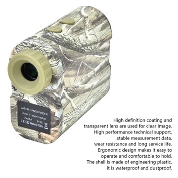 Дальномер телескопический 600 м в камуфляже Охотничий дальномер для измерения 8В