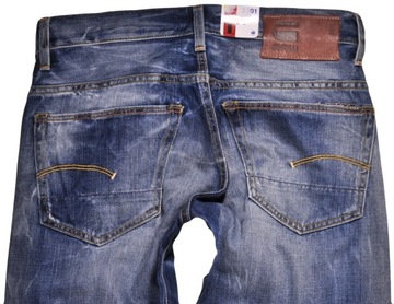 G-STAR RAW spodnie REGULAR blue jeans 3301 STRAIGHT _ W32 L32