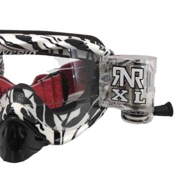 GOGLE ENDURO DAMSKIE CZARNOBIAŁE ROLL OFF RIPNROLL