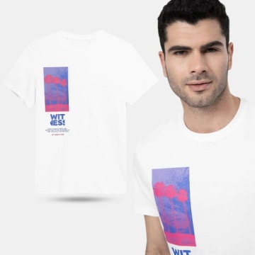 KOSZULKA MĘSKA 4F T-SHIRT BAWEŁNIANY SPORTOWY SS23M361