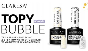 CLARESA TOP BUBBLE ЧЕРНЫЙ МАТОВЫЙ ТОП С ЧЕРНОЙ ПАРКОЙ