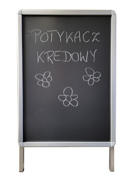 STOJAK REKLAMOWY A1(POTYKACZ) KREDOWY HIT 2w1 NOWOŚĆ PROFIL 32MM ANODA!!!