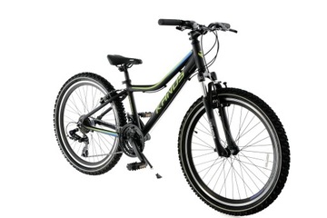 Rower MTB 24 Kands Dragon ALU czarno-seledyn 2023