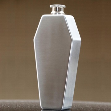 Модная бутылочка, портативный дорожный горшок с флягой, хип-серебро