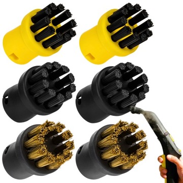 ZESTAW SZCZOTECZEK Akcesoriów PUREY DO PAROWNIC KARCHER SC 1 2 3 4 mosiężna