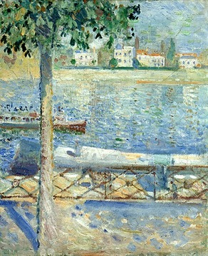 Re Edvard Munch Sekwana w Saint Claude 120x100 Lue