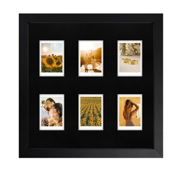 Ramka 30x30 zdjęcia Instagram czarne passe Instax