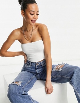 DESIGN TALL GŁADKI CROP TOP KLASYCZNY S