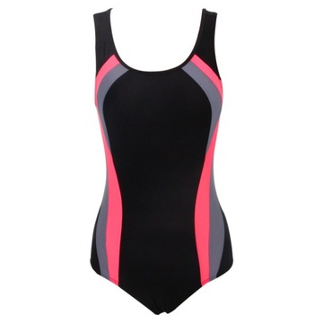 Moda damska Women's Sporty One-piece Swimsuit Block Cut Out Backless 244973