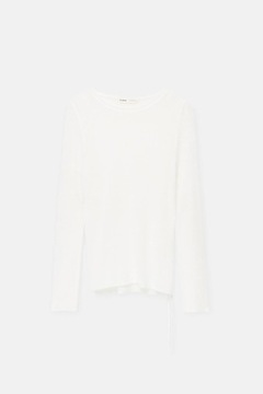 ТОНКИЙ БЕЛЫЙ ДЖЕМПЕР PULL & BEAR С КАЧЕСТВАМИ 8OU NG3__S