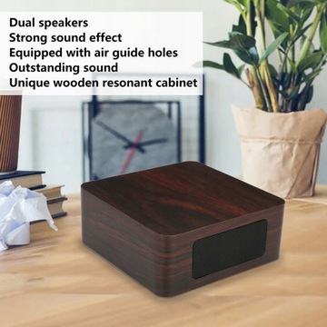 Q1A Drewniany głośnik Bluetooth Subwoofer