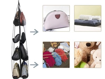 ОРГАНАЙЗЕР ДЛЯ ВЕШАЛОК ДЛЯ СУМОК, 8 ОТДЕЛЕНИЙ, ФУНКЦИОНАЛЬНЫЙ