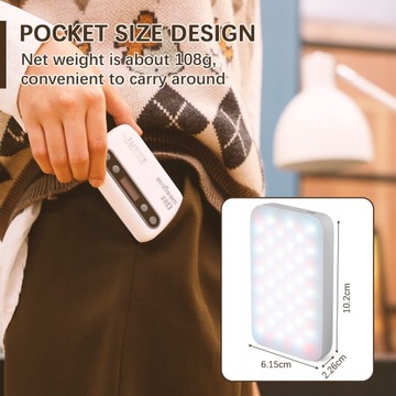 Карманный RGB-видеосветильник Weeylite S05