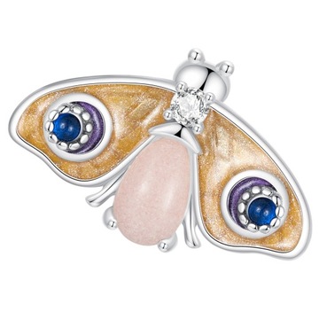 Charms Zawieszka Stoper Fluorescencyjna Ćma Srebro 925 Charmsy Trusky