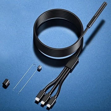 Камера для осмотра эндоскопа для телефона Android Светодиодное приложение USB Type-C 2M