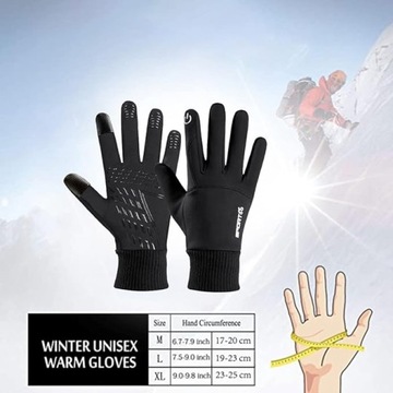 ЗИМНИЕ ПЕРЧАТКИ УНИСЕКС, ПРОТИВОСКОЛЬЗЯЩИЕ, СЕНСОРНЫЙ ЖК-дисплей, ТЕПЛЫЕ, ТРИКОТАЖНЫЕ, XL