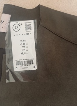 OKAZJA !!! LEKKI PŁASZCZYK NARZUTKA 42/44 ZIELONA/KHAKI JAK ZAMSZ