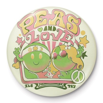 Przypinka Ilustrata Peas And Love Małe przypinki