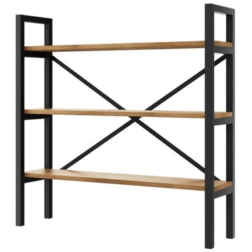 Regał Loft industrialny na książki dąb D3-20 100cm