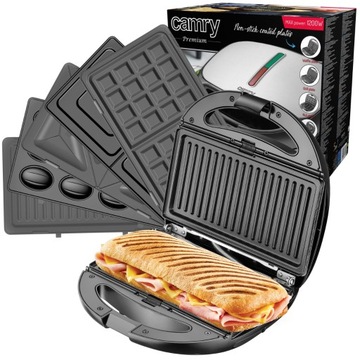 Тостер 5в1 Вафельница GRILL NUTS 1200