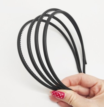ЧЕРНАЯ РЕЗИНОВАЯ РЕЗИНКА ДЛЯ ВОЛОС, ТОНКАЯ МАТОВАЯ