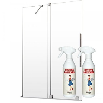 Parawan nawannowy rozsuwany szklany 140 L mirror + pianka czyszcząca PinUp