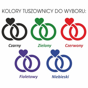 Pieczęć Ślubna pieczątka stempel ślubny wesele ślub pieczątka