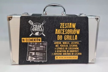 Набор аксессуаров для гриля и столовые приборы в чемодане