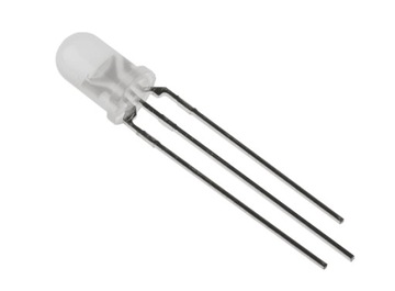 DIODA DWUKOLOROWA LED 3 mm 10 Szt czerwony/zielony