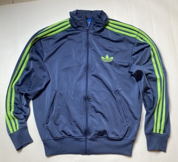 ADIDAS ADICOLOR / Originals niebieska BLUZA na zamek vintage / rozmiar M