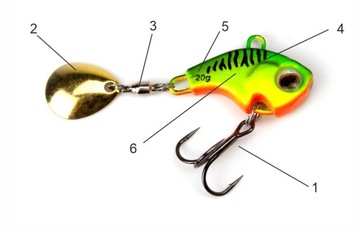 Wirujący ogonek Turbo-Spinner 10g kolor A