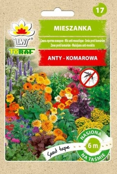 Mieszanka ANTY-KOMAROWA NA KOMARY Kwiaty Zioła nasiona kwiatów taśma Toraf